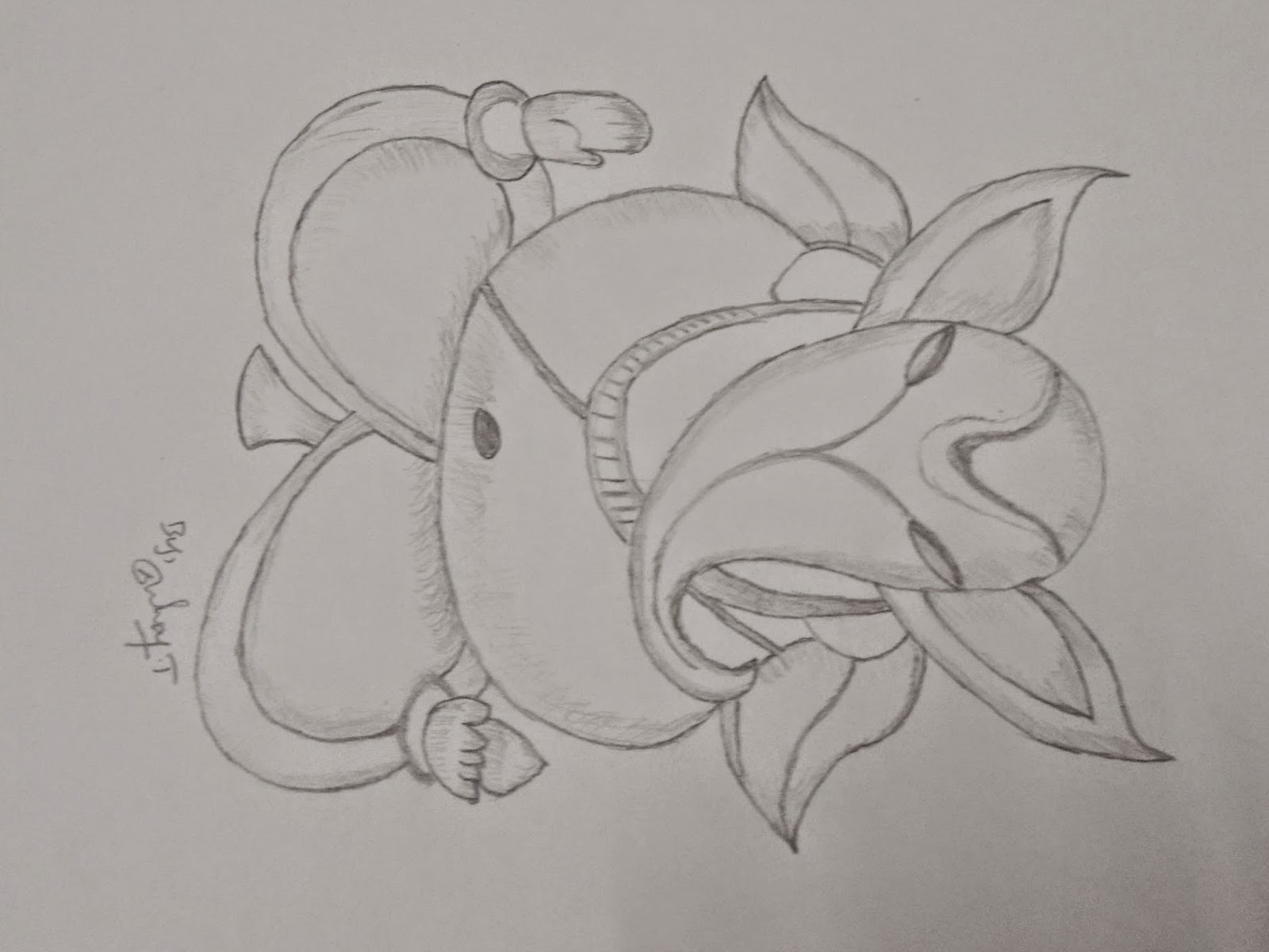 1600x1200 Ganesha Beautiful Sketches Ganapathi Pencil Drawings, Lord Ganesha - Ganesh Pencil Sketch