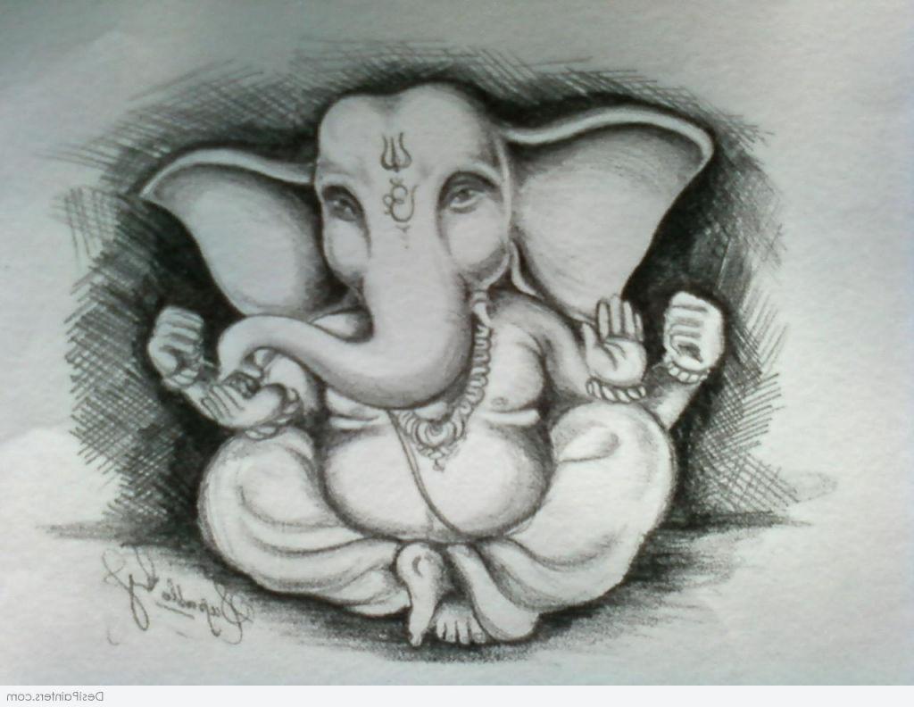 1024x792 Lord Ganesha Pencil Sketches Lord Ganesha Pencil Sketches Pencil - Ganesh Pencil Sketch