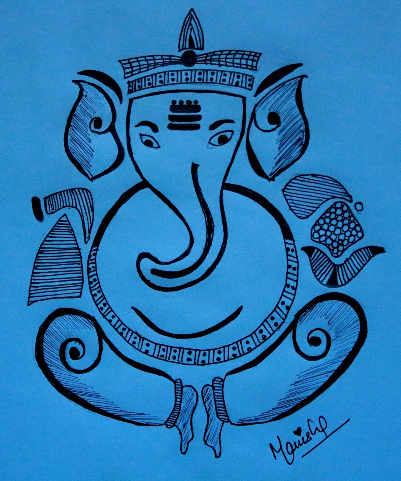 1334x1600 Pencil Arts And Mehndi Designs Shree Ganesh Pencil Sketch - Ganesh Pencil Sketch