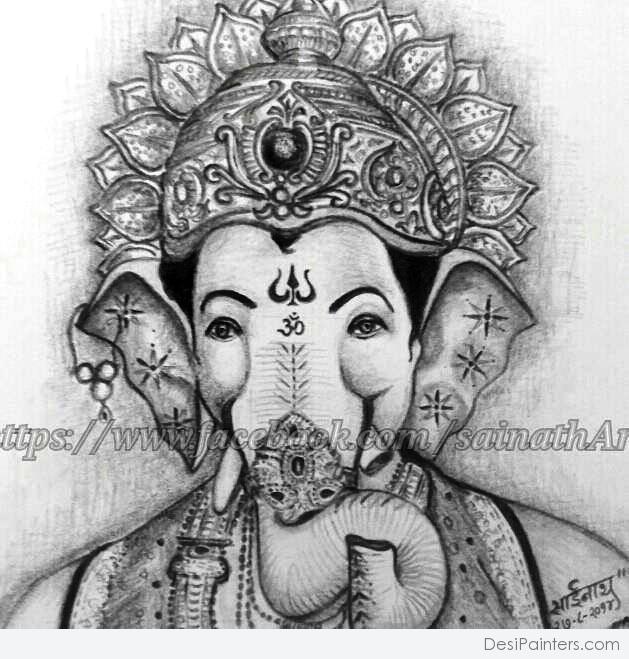 Ganesh Pencil Sketch At Paintingvalleycom Explore