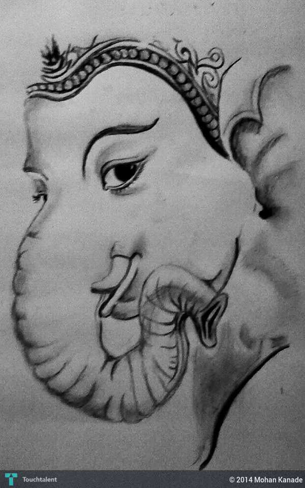 600x960 Ganesh Sketch Touchtalent - Ganesh Sketch