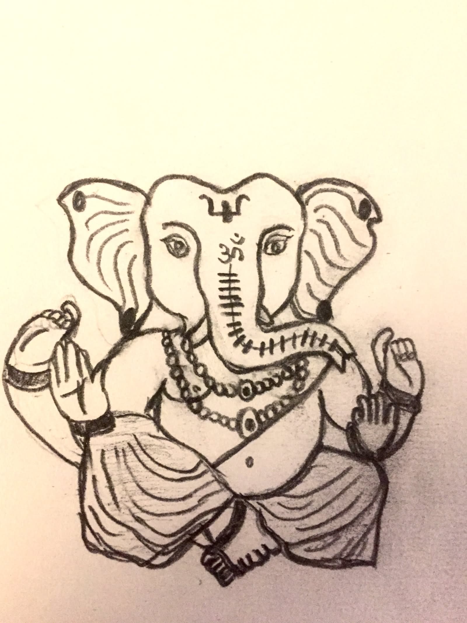 1600x2134 Lord Ganesha Pencil Sketch - Ganesh Sketch