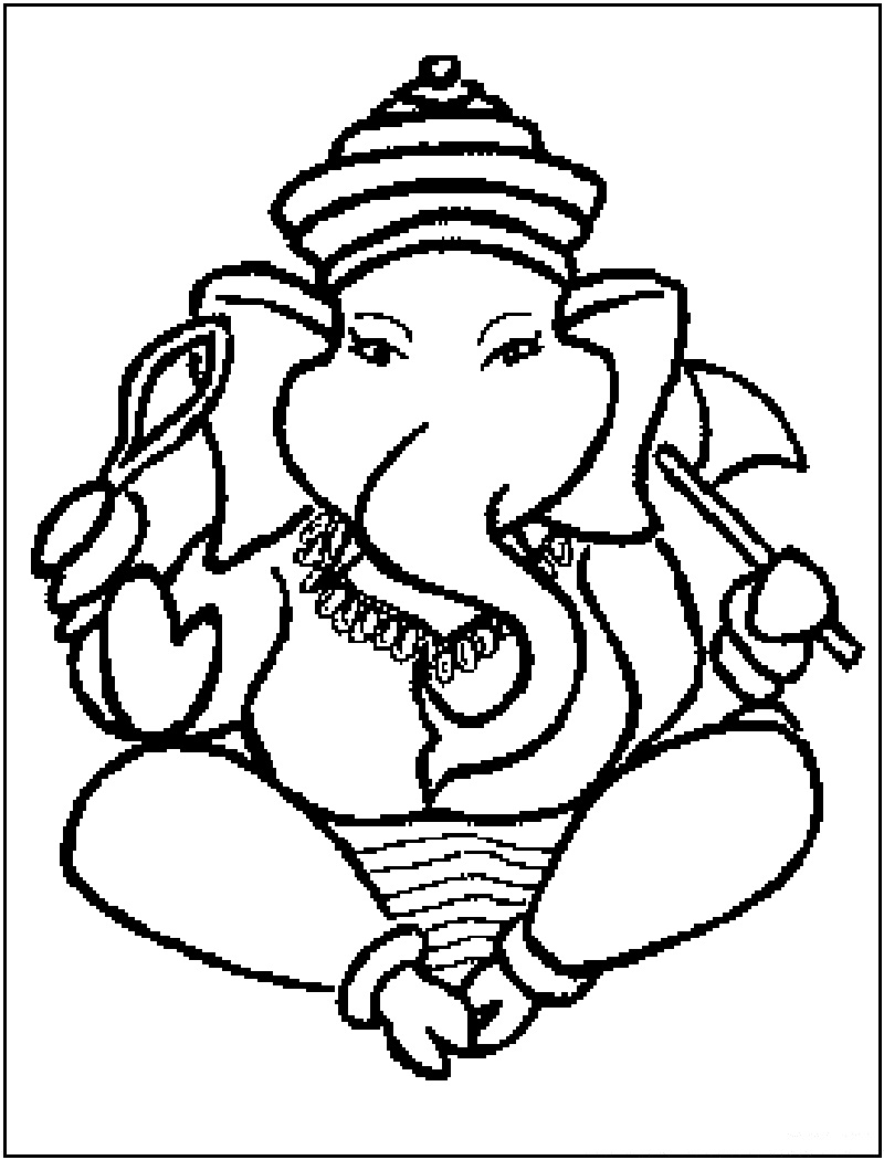 800x1050 Ganesh Sketch For Kids Ganesh Drawing For Kids At Getdrawings - Ganesh Sketch For Kids