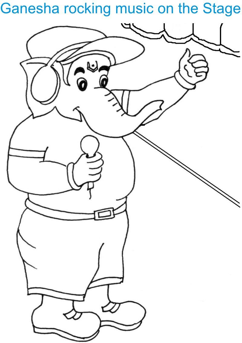 800x1136 Ganesh Sketch For Kids Lord Ganesha Drawing Images At Getdrawings - Ganesh Sketch For Kids