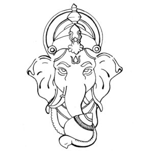 300x300 Beautiful Ganesha Colouring Pages That Your Kids Will Love - Ganesh Sketch For Kids