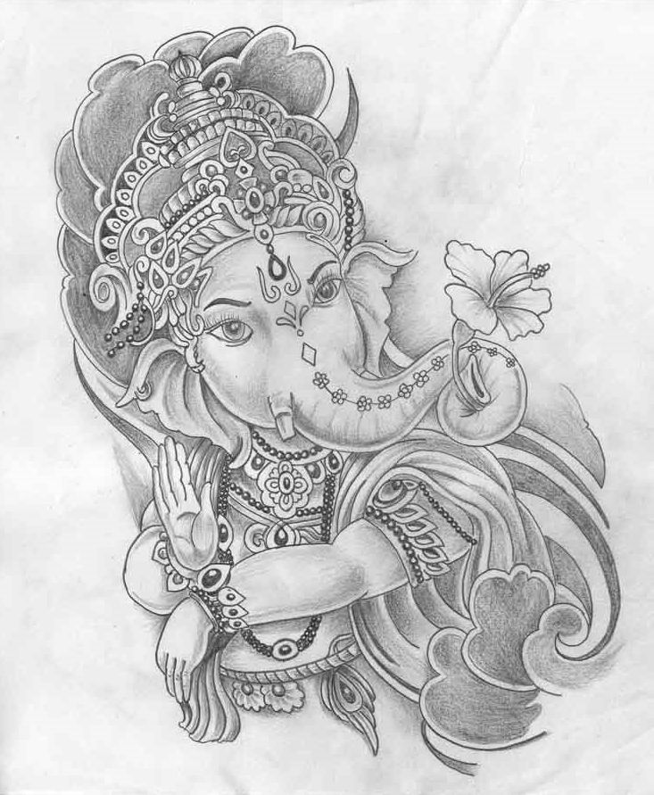 Ganesh Sketch Images at PaintingValley.com | Explore collection of