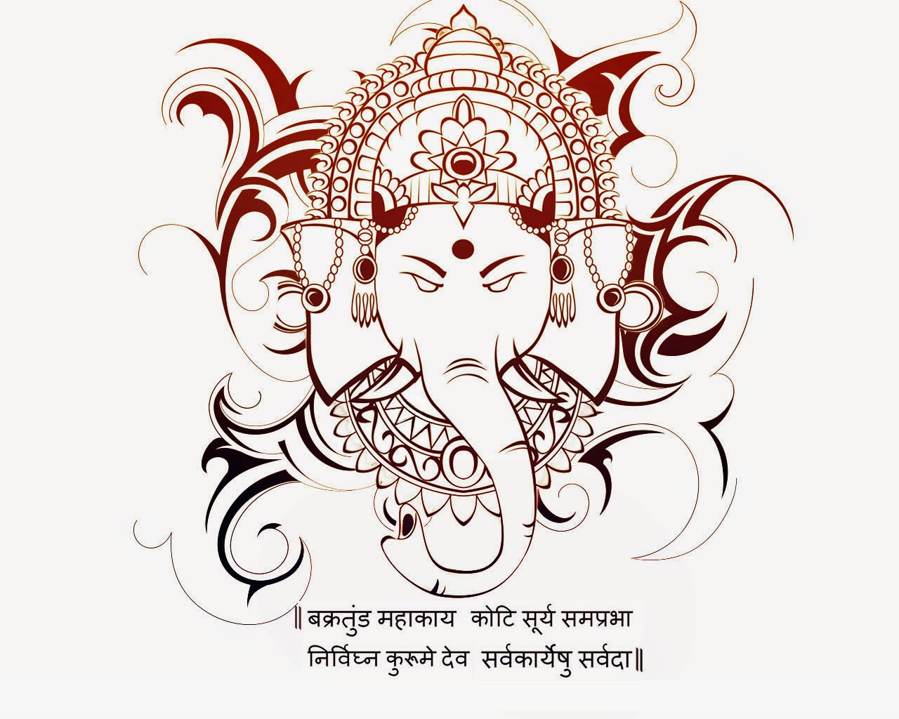 1280x1024 Lord Ganesh Sketch Images Lord Ganesha Drawing At Getdrawings - Ganesh Sketch Images