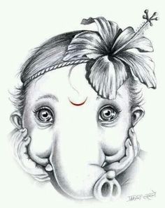 236x298 Lord Ganesha Pencil Sketch...beautiful! Ganesha Drawings - Ganesh Sketch Images