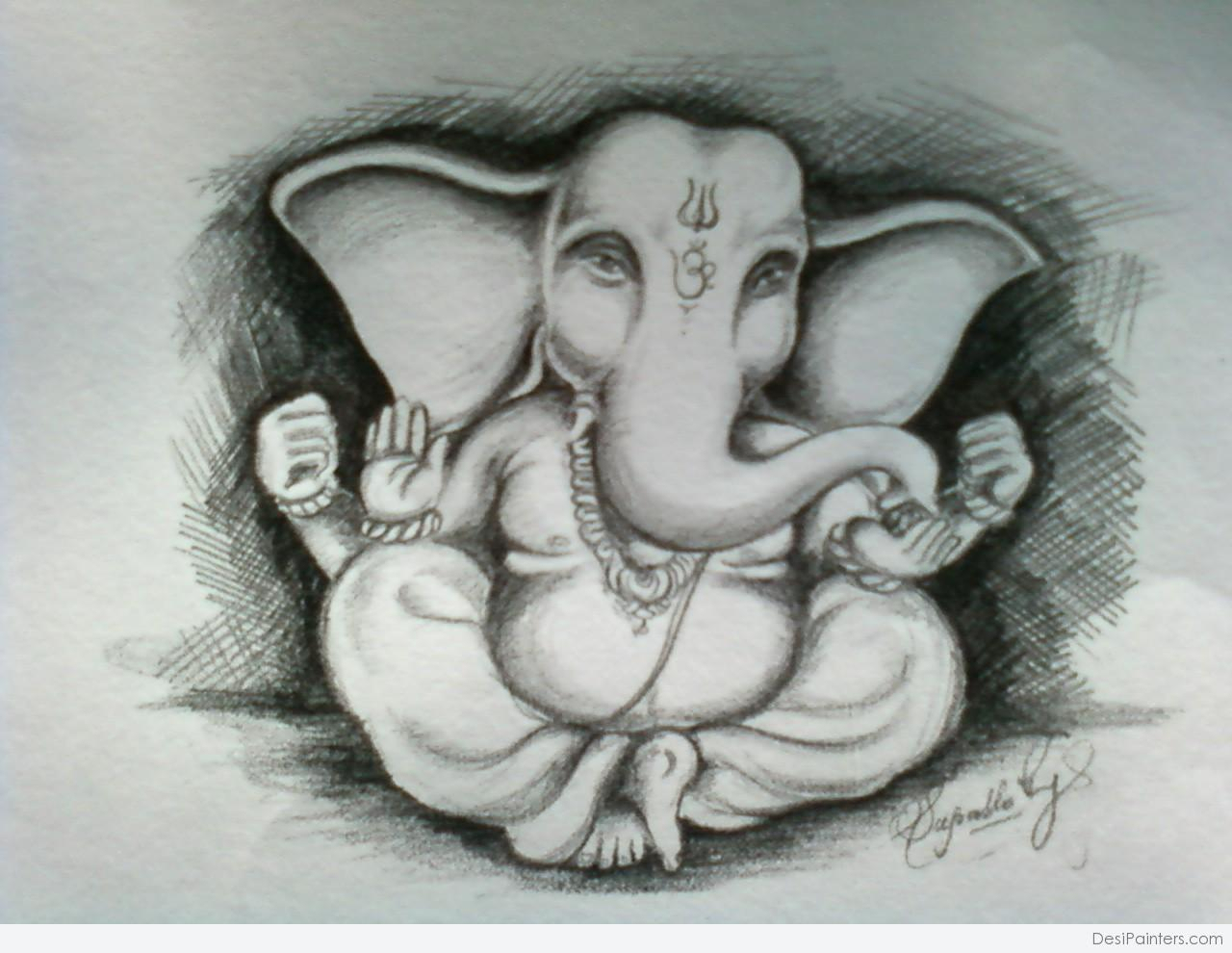 1280x990 Pencil Drawing Pictures Of Ganesh Lord Ganesh Sketch Images Lord - Ganesh Sketch Images