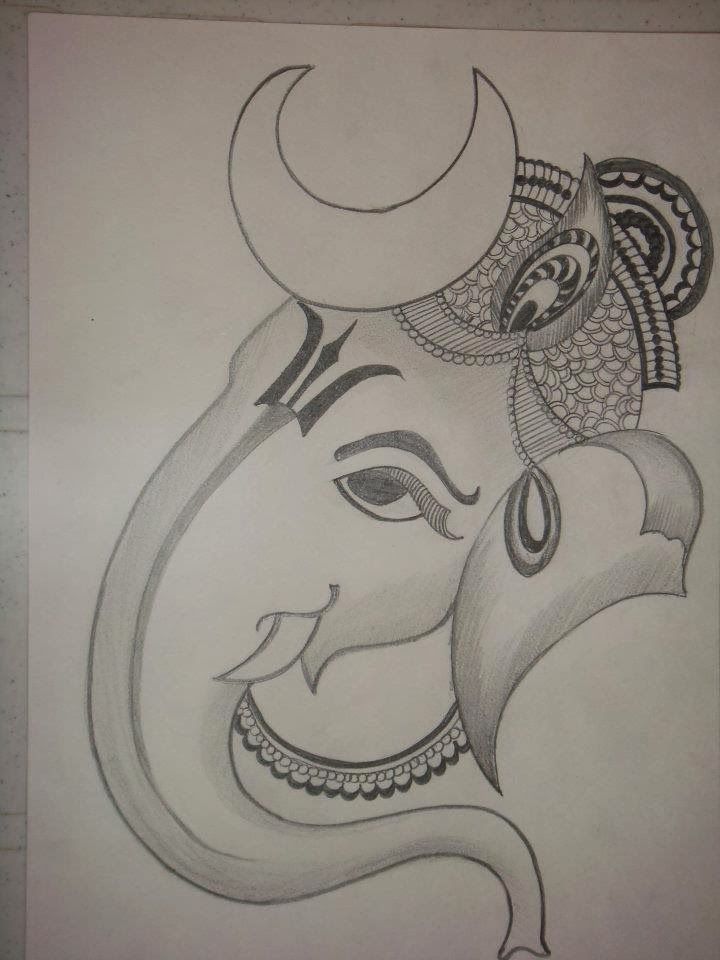720x960 Gallery Ganesh Pencil Drawing Simple, - Ganesha Sketches Simple