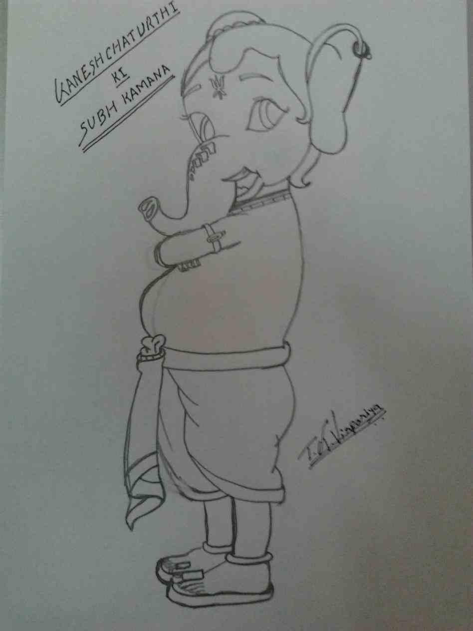 948x1264 How Simple Pencil Sketches Of Ganesha Step By Step To Draw Lord - Ganesha Sketches Simple