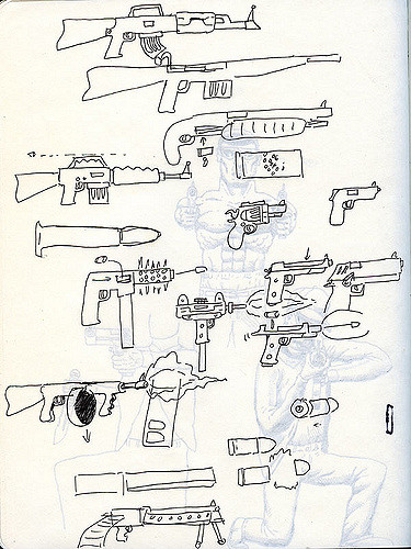 375x500 Gangsta Rap Posse Character Sketches - Gangsta Sketches