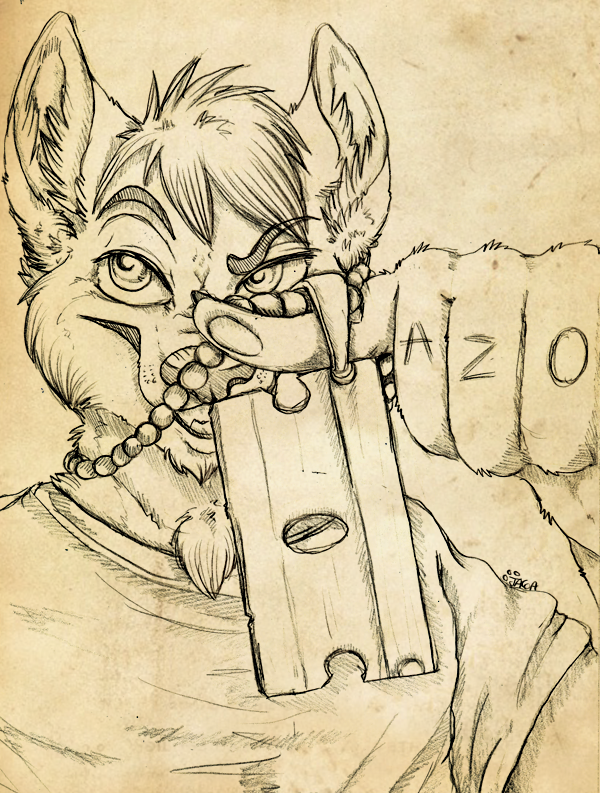 600x793 Gangsta Razor Sketch Weasyl - Gangsta Sketches