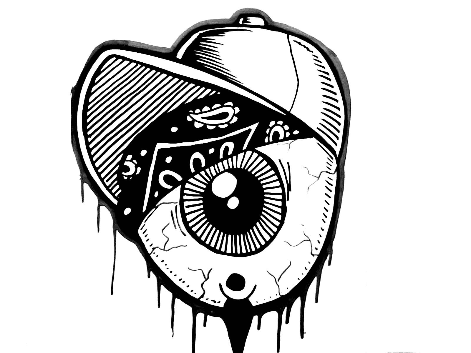 1600x1200 How To Draw A One Eye Gangsta Character - Gangsta Sketches