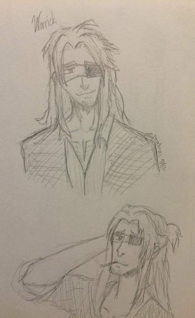 627x1024 Sketches Worrick From Gangsta Anime Amino - Gangsta Sketches