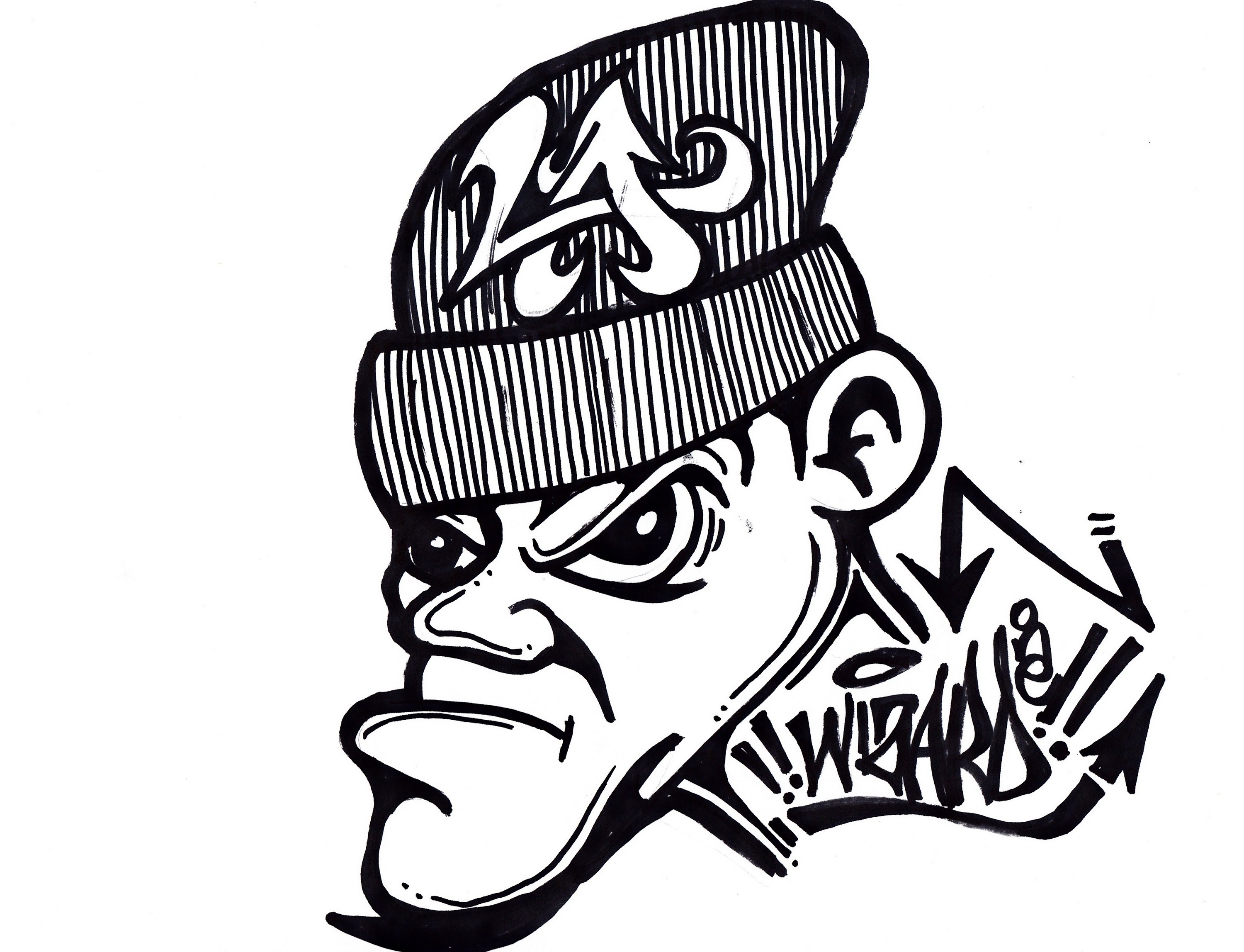 3000x2295 Graffiti Cartoons Characters Cartoon Sketch Character Sketches Art - Gangster Sketches