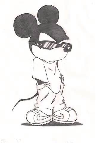 323x480 Mickey Mouse Gangster Drawings Gangster Mickey(12810) Photo - Gangster Sketches
