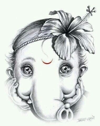 380x480 Photos Pintarest Ganesha, Ganesh And Lord Ganesha - Ganpati Sketch