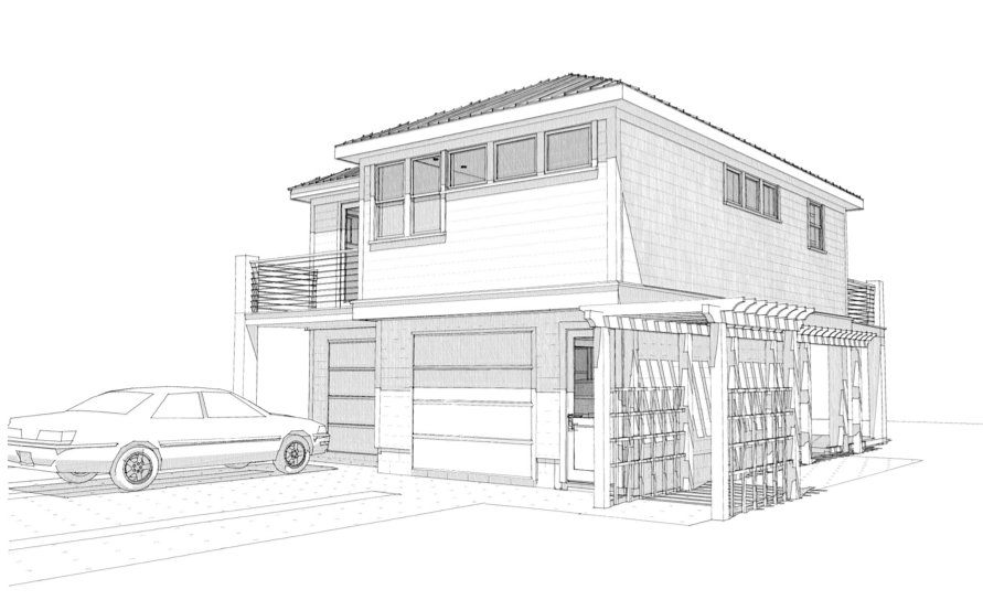 891x554 Garage Doors - Garage Door Sketch