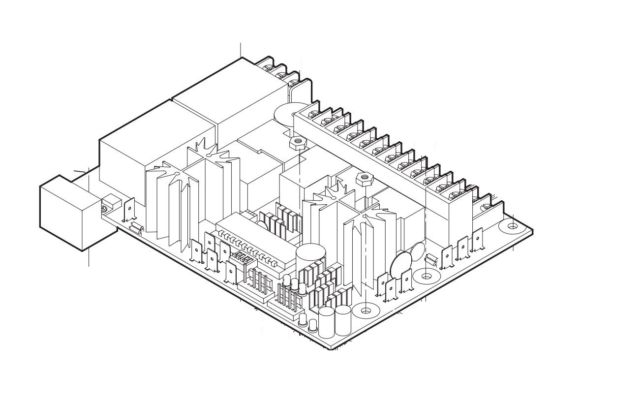 640x404 Liftmaster Garage Door Opener Logic Board Assembly 41a5483 4c From - Garage Door Sketch