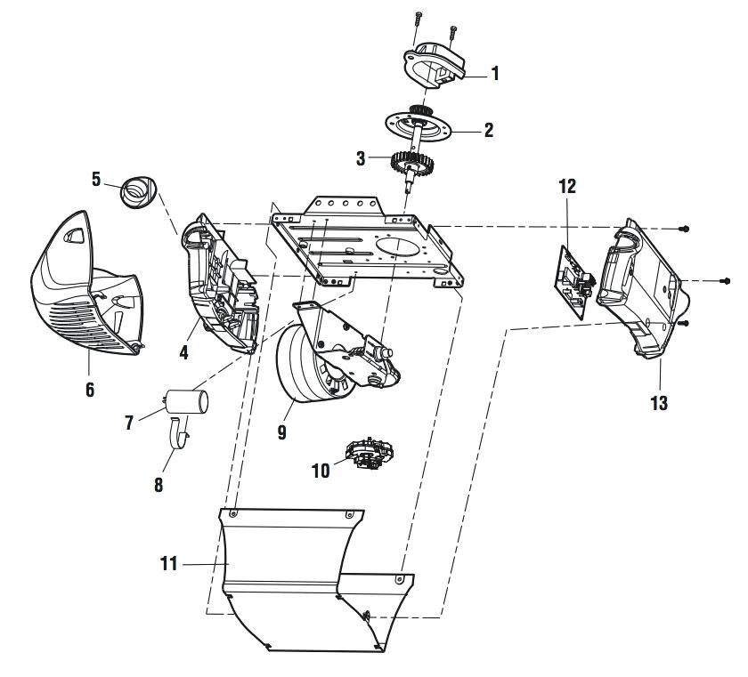 840x761 Liftmaster Garage Door Opener Replacement Motor Assembly Parts - Garage Door Sketch