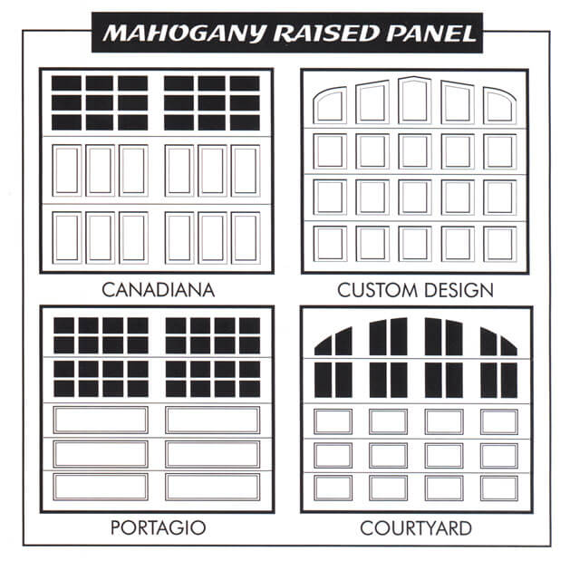 629x619 Linedrawings - Garage Door Sketch