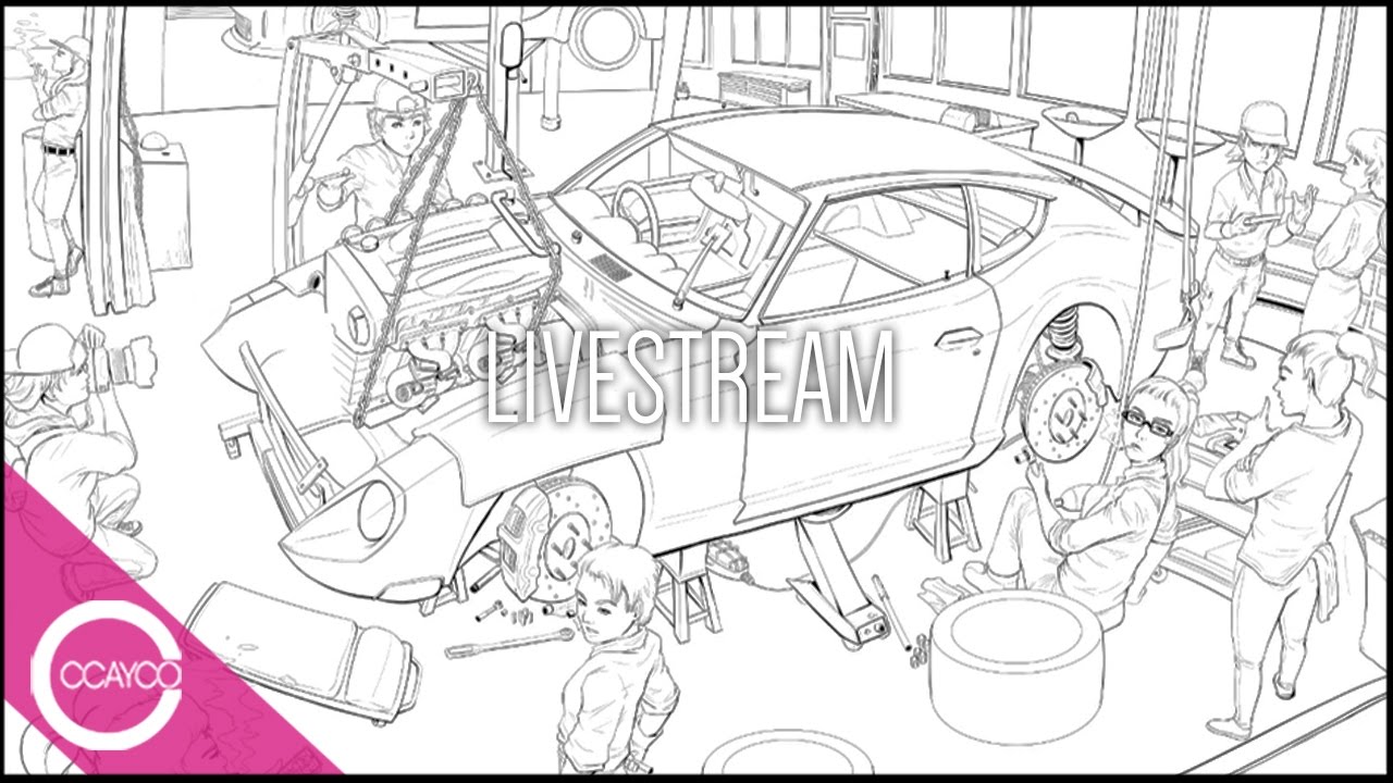 1280x720 Drawing Garage - Garage Sketch