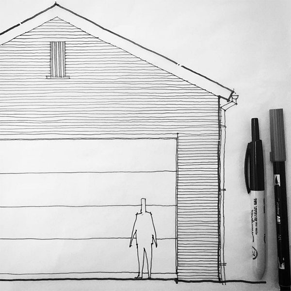 600x600 Scale And Proportion Life Of An Architect - Garage Sketch