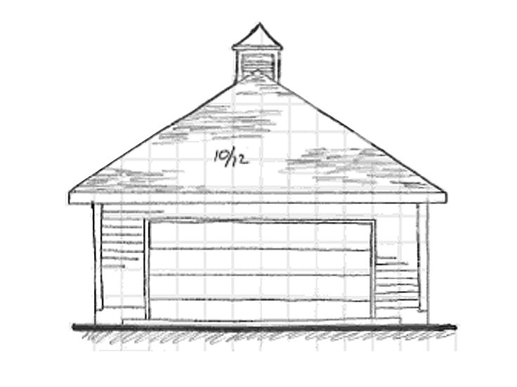 736x552 2 Car Garage Plans Two Car Garage With Hip Roof Plan - Garage Sketch