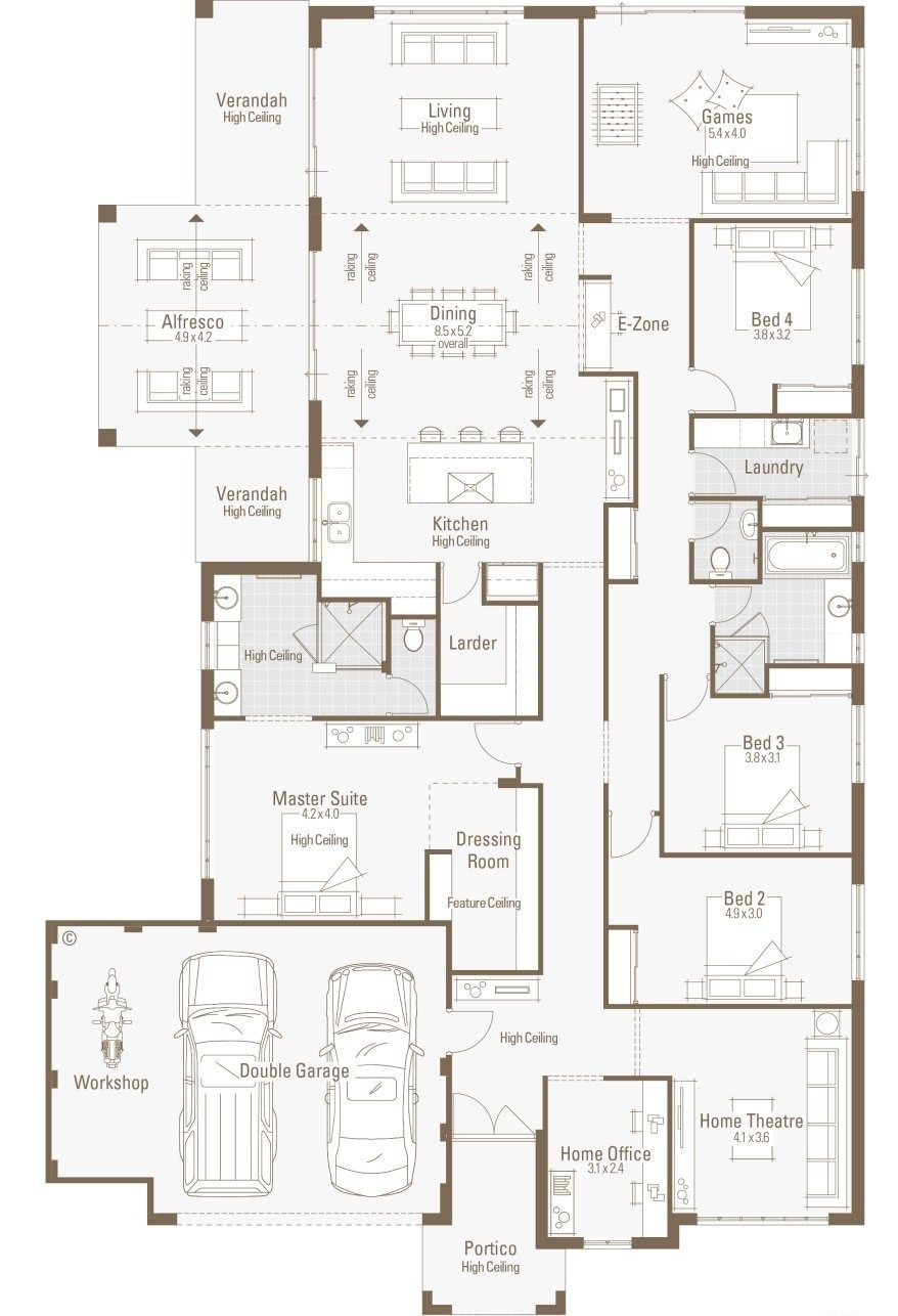 878x1286 Large House Plan Big Garage Sketch Home Office Floor Plans Garage - Garage Sketch