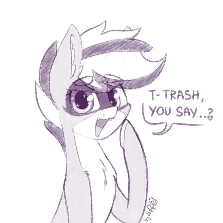 894x894 Mlpfim Oc Bandy Noticed Your Garbage Can [Sketch] By Dsp2003 On - Garbage Sketch