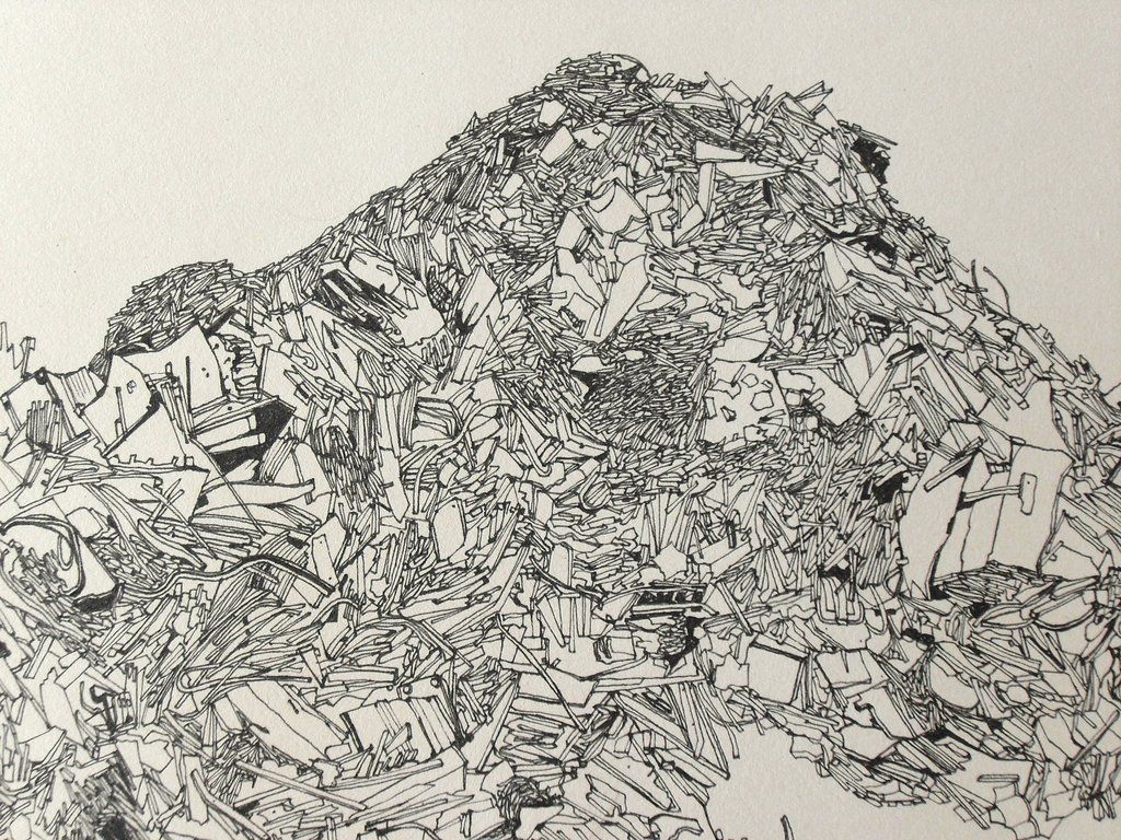 1024x768 Animated Garbage Dump - Garbage Sketch