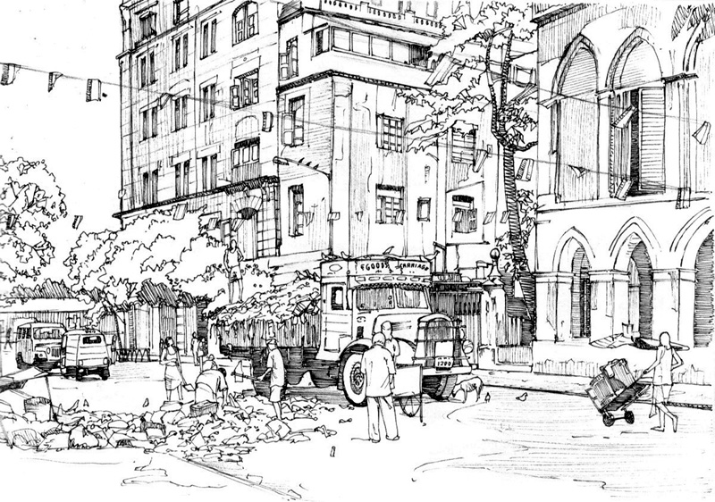 800x562 Garbage Collection, Kolkata By Edgeman13 - Garbage Sketch