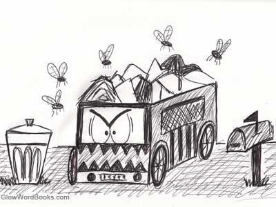400x300 Short Kids Poem Garbage Truck - Garbage Truck Sketch