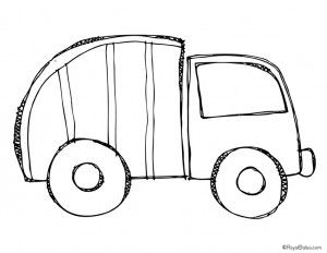 300x232 Garbage Truck Worksheets Coloring Pages (6) Brooks - Garbage Truck Sketch