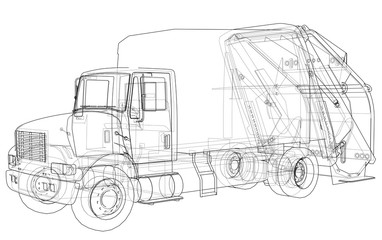382x240 Dump Truck Photos, Royalty Free Images, Graphics, Vectors Amp Videos - Garbage Truck Sketch