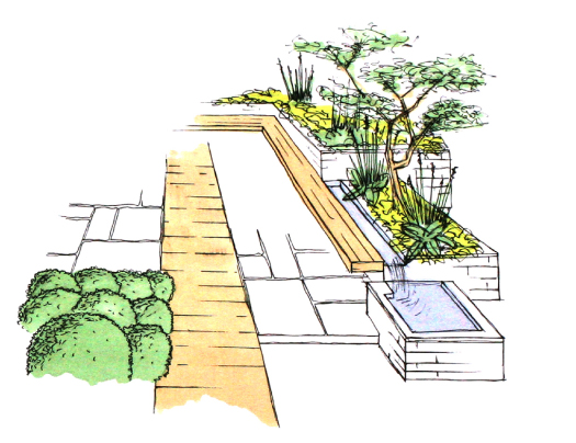 Garden Design Sketch at PaintingValley.com | Explore collection of ...