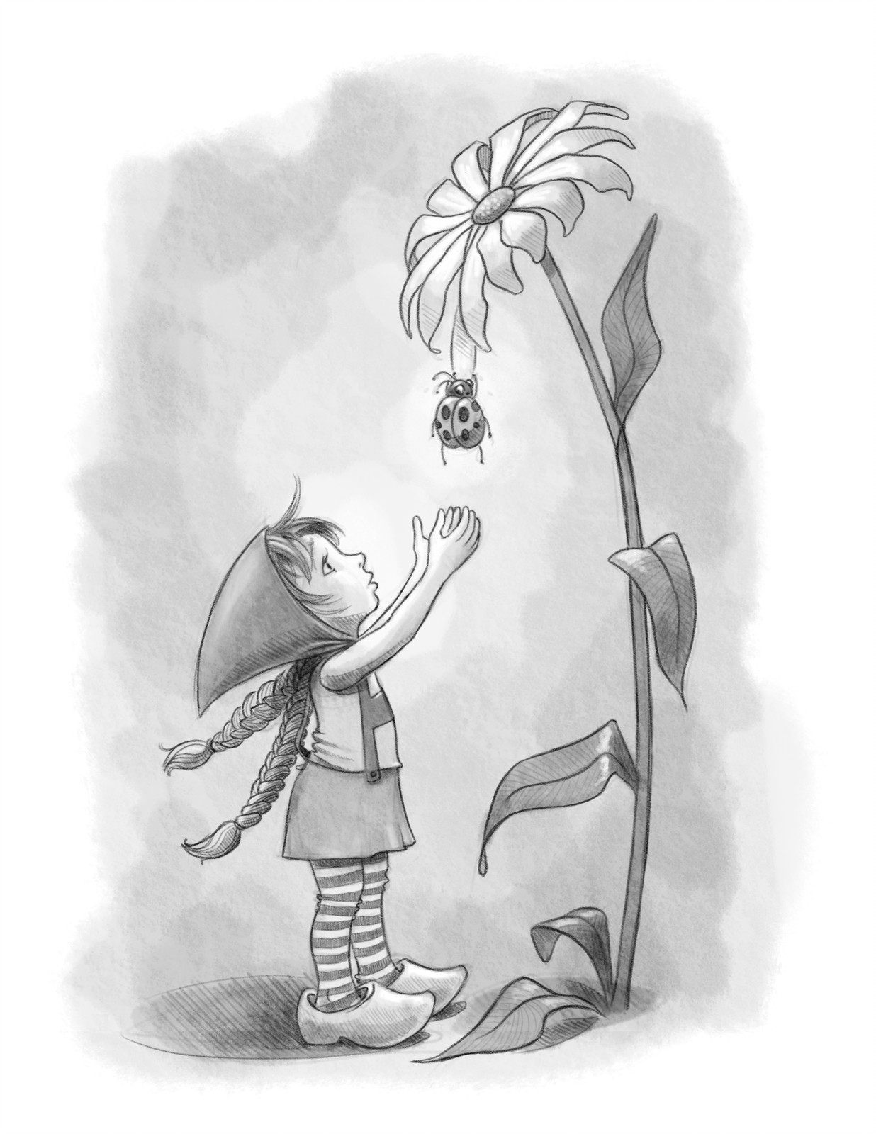 1236x1600 Garden Gnome - Garden Gnome Sketch