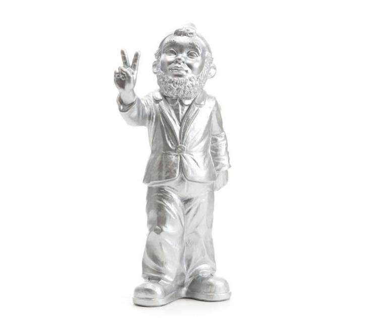 750x650 The Original Victory Gnome In Silver Designed By Ottmar - Garden Gnome Sketch