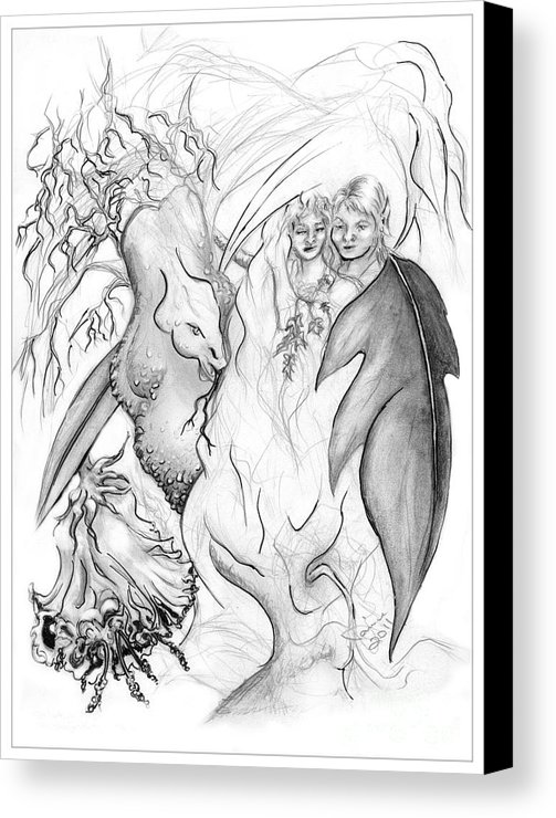 503x740 Adam And Eve In The Garden Of Eden Canvas Print Canvas Art By - Garden Of Eden Sketch