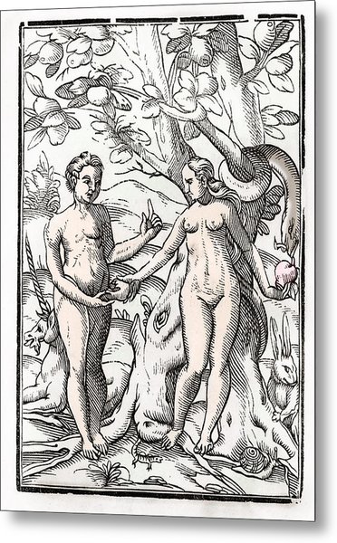 372x600 Adam And Eve In The Garden Of Eden From Drawing By Vintage Design Pics - Garden Of Eden Sketch