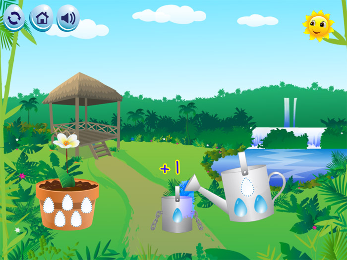 700x525 Math Learning For Children While Watering The Garden - Garden Sketch For Kids