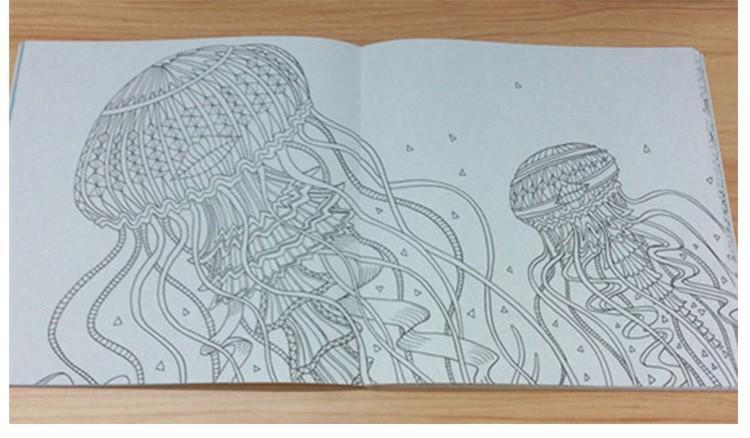 750x438 Ocean Secrets Coloring Books For Adults Kids Relieve Stress - Garden Sketch For Kids