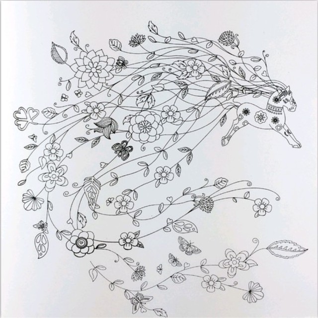 640x640 Online Shop Mystery Garden Coloring Book For Adults Kids - Garden Sketch For Kids