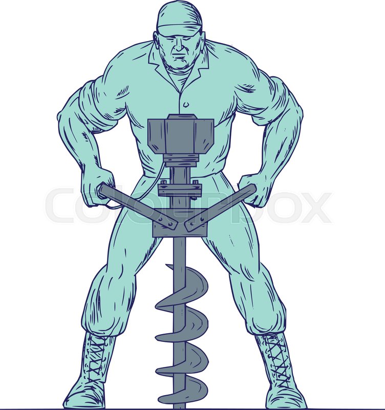 752x800 Drawing Sketch Style Illustration Of A Construction Worker - Gardener Sketch