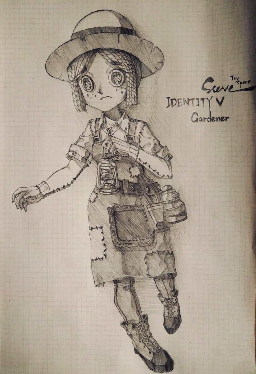 822x1200 Ericarose On Twitter Fanart For The Game Identity V - Gardener Sketch