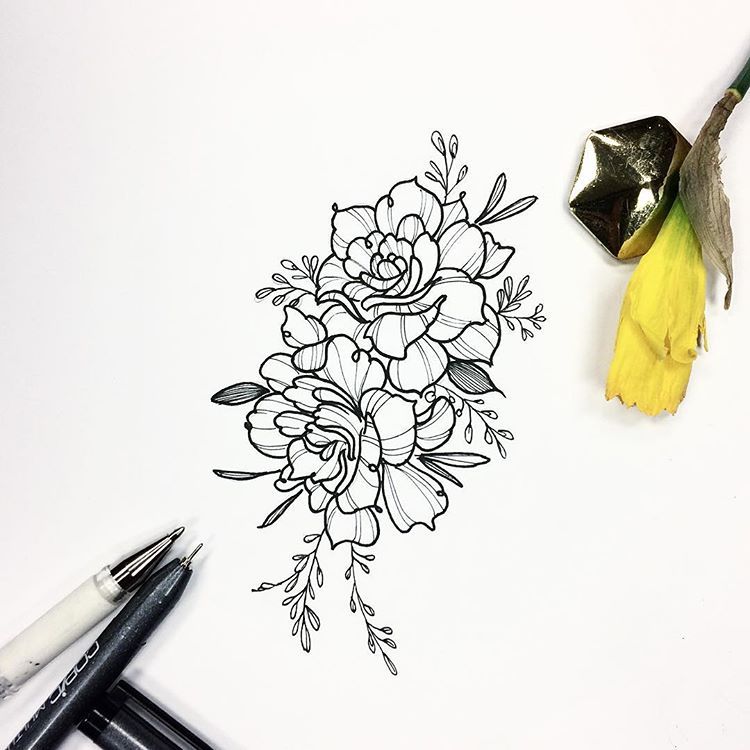 750x750 Welcome All Positive Changes! Gardenias For Exciting Beginnings - Gardenia Flower Sketch