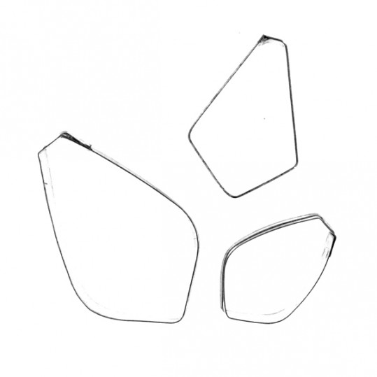 539x539 Crystal Flowers Gardenia Petal Cutter Set Of 3 By Chef Alan - Gardenia Flower Sketch