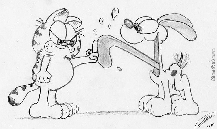 750x447 Garfield Sketch Thing By Themightygorga - Garfield Sketch
