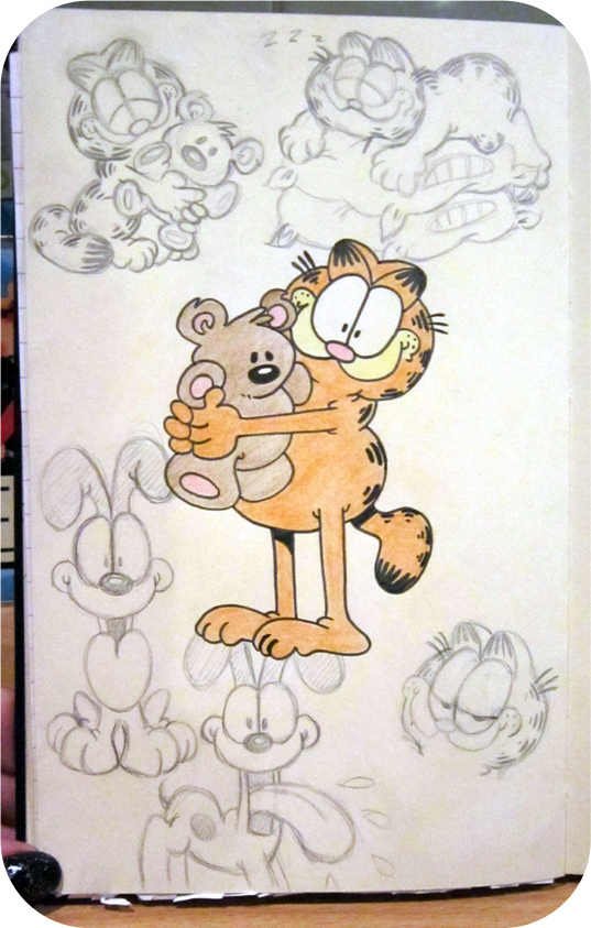 Garfield Sketch at PaintingValley.com | Explore collection of Garfield ...